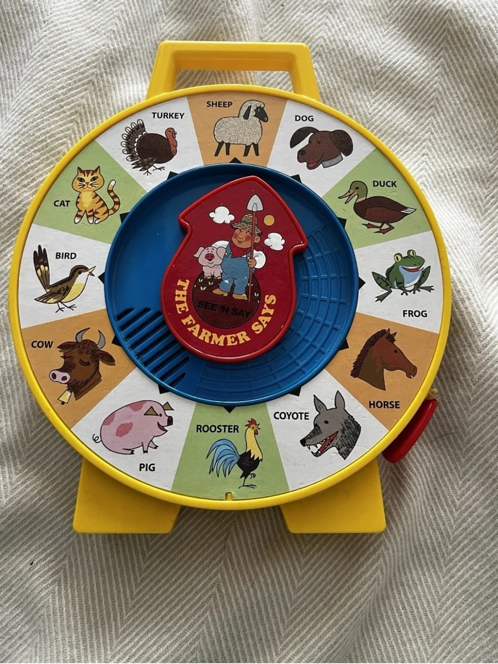 See ‘N Say The Farmer Says Pull String Toy Animal Sounds Educational Mattel 2013